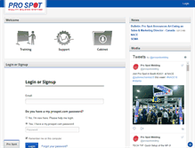 Tablet Screenshot of my.prospot.com